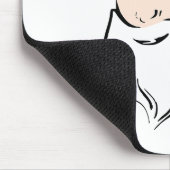 Santa Christmas Winter December Peace Love Destiny Mousepad (Ecke)