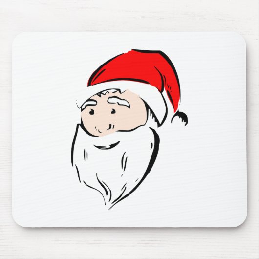 Santa Christmas Winter December Peace Love Destiny Mousepad (Vorne)