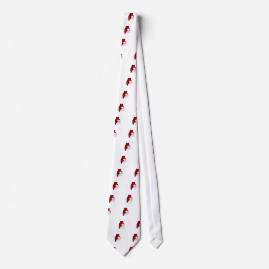 Santa Christmas Winter Hat Strumpf Red Krawatte (Vorderseite)