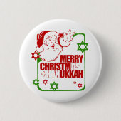 Santa Christmukkah Button (Vorderseite)