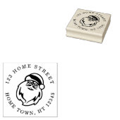 Santa Circular Rücksendeadresse Gummistempel (Stempel)