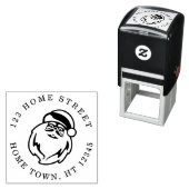 Santa Circular Rücksendeadresse Permastempel (Beispiel)