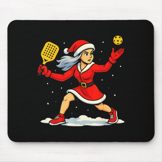 Santa Ckleball Player Christmas Snow Xmas Pajamas Mousepad (Vorne)