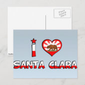 Santa Clara, CA Postkarte (Vorne/Hinten)