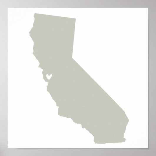 Santa Clara, California Liebe Poster (Vorne)