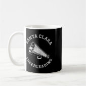 Santa Clara Cheer Distressed Retro 90er Cheerleade Kaffeetasse (Links)