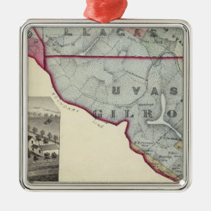 Santa Clara Co 10 Silbernes Ornament
