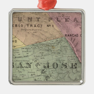 Santa Clara Co 6 Silbernes Ornament