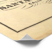 Santa Clara Co-Indexkarte Poster (Ecke)