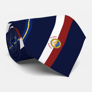 Santa Clara (Kalifornien) Stadtflagge Neck Tie Krawatte