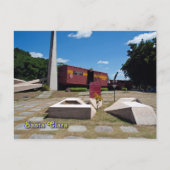 Santa Clara, Kuba. Der entgleiste Zug 3 Postkarte (Vorderseite)