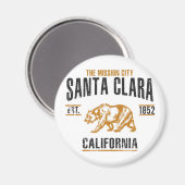 Santa Clara Magnet (Vorderseite/Rückseite)