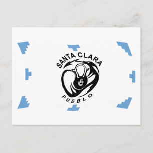 Santa Clara Pueblo-Flaggen-Postkarte Postkarte