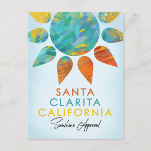 Santa Clarita California Sunshine Travel Postkarte