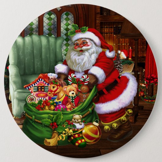 Santa Claus 1 Button (Vorderseite)