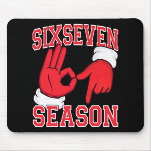 Santa Claus 6 7 67 Sechs Sieben Saison Lustiges We Mousepad