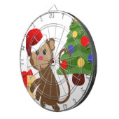 Santa Claus Affe Emoji Dartscheibe (Vorderseite rechts)
