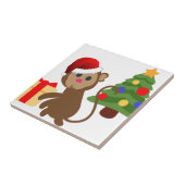 Santa Claus Affe Emoji Fliese (Seite)