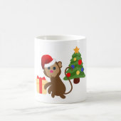 Santa Claus Affe Emoji Kaffeetasse (Mittel)