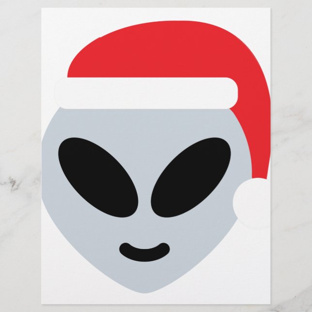 santa claus Alien emoji (Vorderseite)
