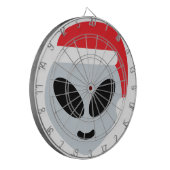 santa claus Alien emoji Dartscheibe (Vorderseite Links)