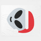 santa claus Alien emoji decke (Vorderseite (Horizontal))