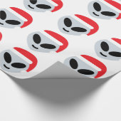 santa claus Alien emoji Geschenkpapier (Ecke)