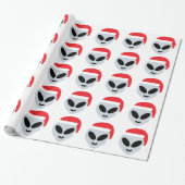 santa claus Alien emoji Geschenkpapier (Ungerollt)