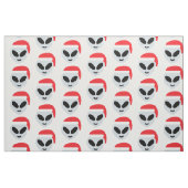 Santa claus Alien Emoji Stoff (Fat Quarter (45,7 x 55,9 cm))