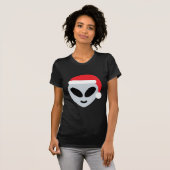 santa claus Alien emoji T-Shirt (Vorne ganz)
