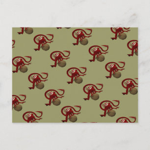 Santa Claus Alien Feiertagspostkarte