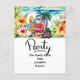 SANTA CLAUS am Hawaii Beach zu Weihnachten