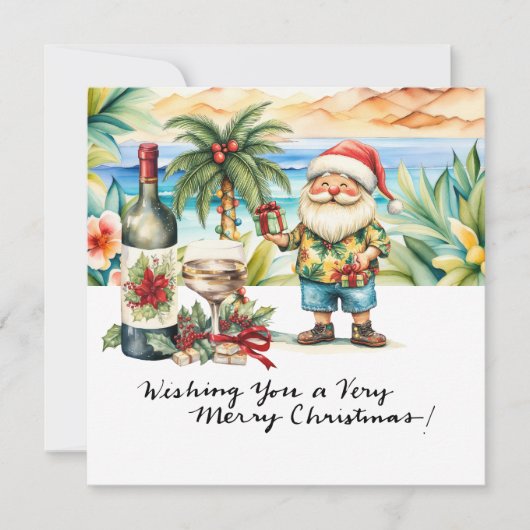 SANTA CLAUS am Hawaii Beach zu Weihnachten (Vorderseite)