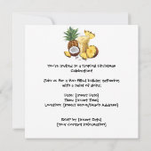 SANTA CLAUS am Hawaii Beach zu Weihnachten Einladung (Rückseite)