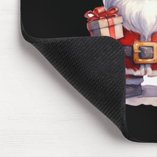 Santa Claus And Christmas Tree  Mousepad (Ecke)