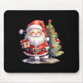 Santa Claus And Christmas Tree  Mousepad (Vorne)