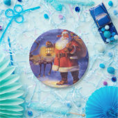 Santa Claus and his reindeer Pappteller (Party)