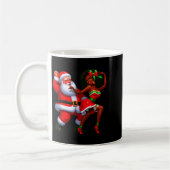 Santa Claus And Mrs Claus Dancing Melanin Christma Kaffeetasse (Links)