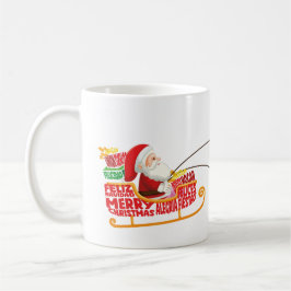 Santa Claus and Reindeer Christmas Mug Kaffeetasse