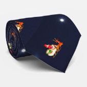Santa Claus and Rudolph on a Test Ride Krawatte (Gerollt)