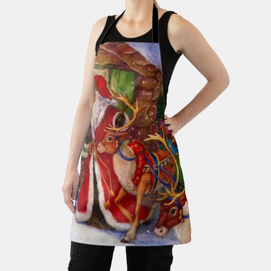 Santa claus and rudolph schürze (InSitu)
