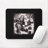 Santa Claus And Sasquatch Bigfoot Funny Joyful Sno Mousepad (Mit Mouse)