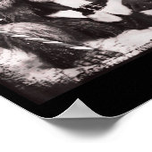 Santa Claus And Sasquatch Bigfoot Funny Joyful Sno Poster (Ecke)