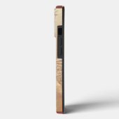 Santa claus and snowman in snowfall Case-Mate iPhone hülle (Rückseite / Links)