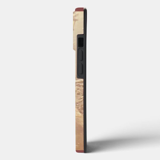 Santa claus and snowman in snowfall Case-Mate iPhone hülle (Rückseite / Links)