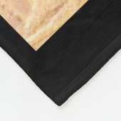 Santa Claus And Snowman In Snowfall Fleecedecke (Ecke)