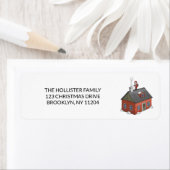 Santa Claus and the little red house (Insitu)