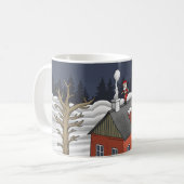 Santa Claus and the little red house Kaffeetasse (Vorderseite Links)