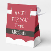 Santa Claus Anzug Geschenkkarte | Weihnachtsgeld Geschenkschachtel (Rückseite)