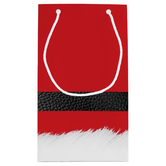 Santa Claus Anzug Jacket Frohe Weihnachten Kleine Geschenktüte (Rückseite)